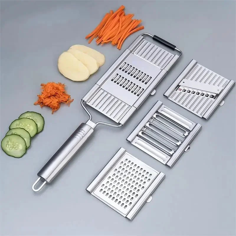 Multi-Purpose Vegetable Slicer with Stainless Steel Blades - Cuts Fruits & Vegetables