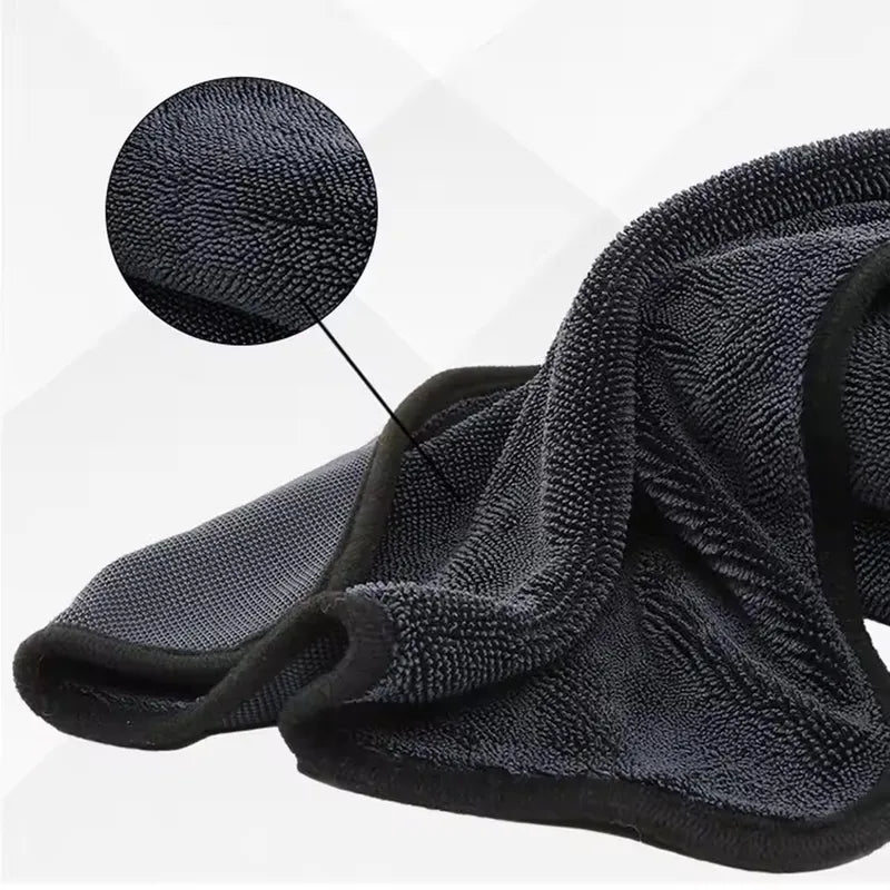 Microfiber Cleaning Cloth Set - Ultra-Absorbent, Double-Sided for Car, Home & Bathroom