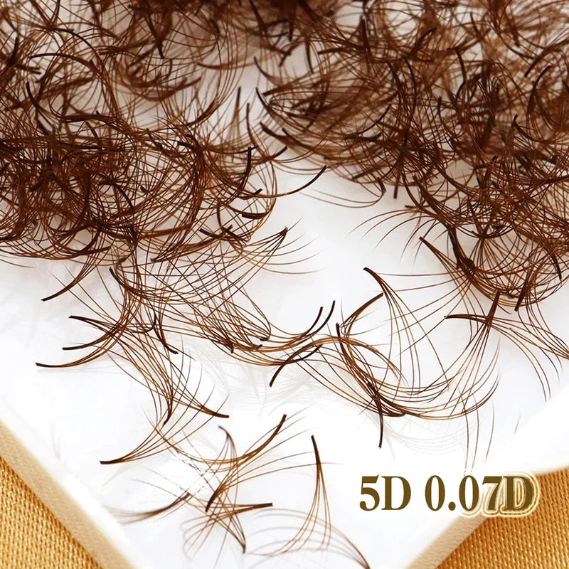 Premade Lash Extensions 500 Fans - Natural Dark Brown Volume Lashes