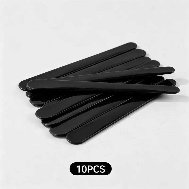 Reusable Plastic Wax Applicator Sticks - Hair Removal Spatulas for Waxing 10 Pack