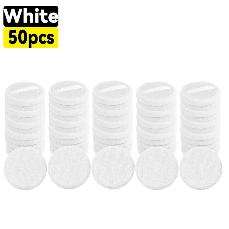 10-50pcs Makeup Sponge Set Soft Cotton Powder Puffs for Foundation & Loose Powder