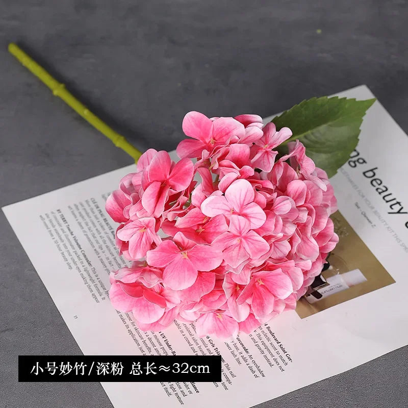 Artificial Hydrangea Flowers 10Pcs Real Touch Latex Film Wedding & Home Decor