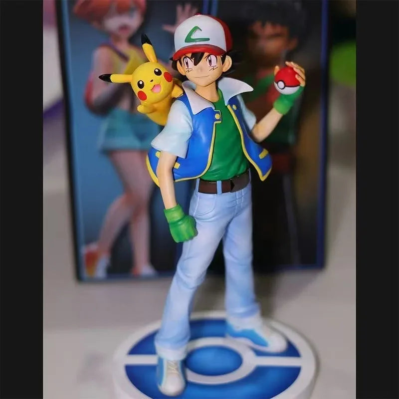 Anime Action Figure 18cm Ash Ketchum PVC Model Collectible Toy for Room & Desk Decor
