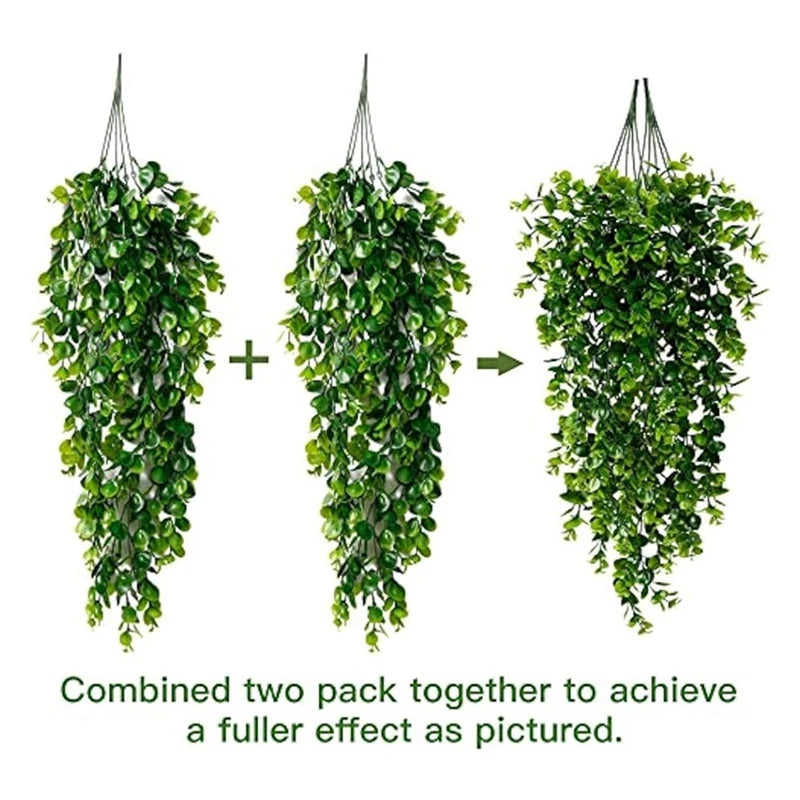Artificial Eucalyptus Vine Wall Hanging for Home Garden Decor - 75cm