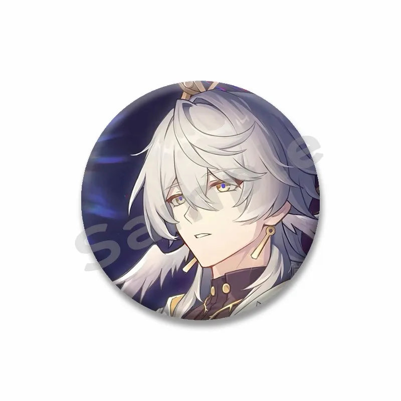 Honkai Star Rail Brooch Pin Set - Cute Cartoon Badge Accessories for Clothes & Backpack