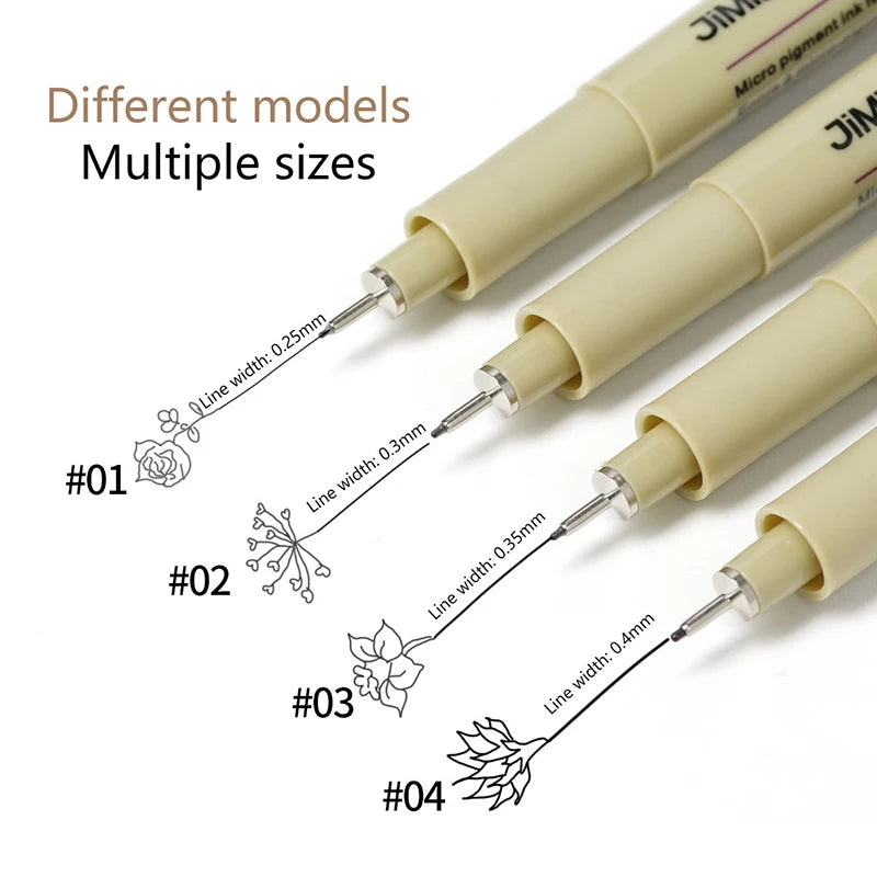 Waterproof Nail Art Graffiti Line Pen Set for Fine Pattern Drawing