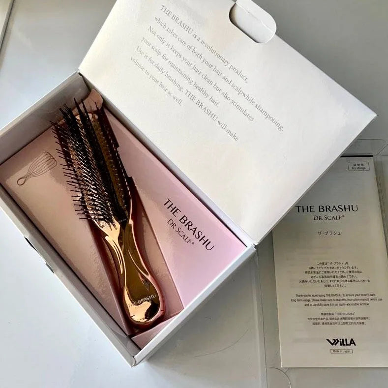 Japanese Premium Head Massager Scalp Brush for Hair Care & Detangling