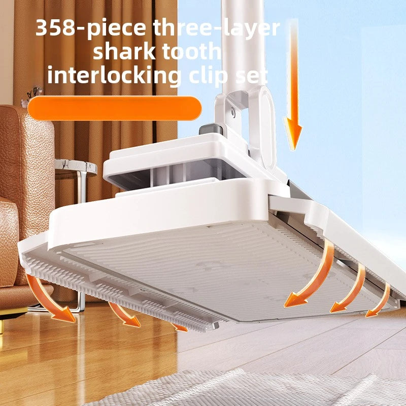 Automatic Flat Mop with Removable Cloth & One-Button Disassembly – Household Cleaning Tool