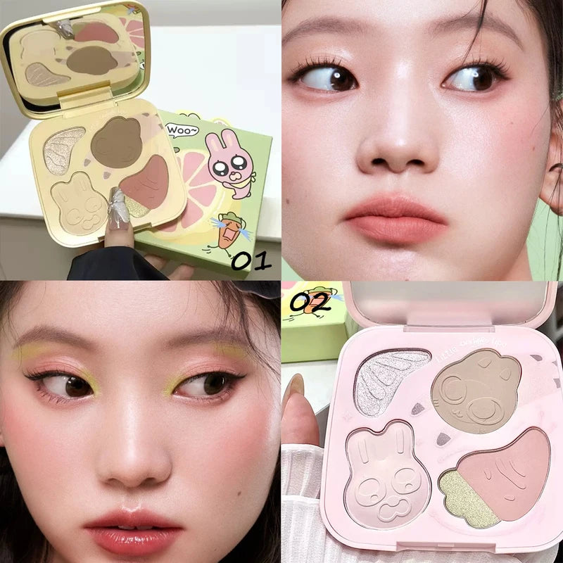 Multi-Color Makeup Palette for Face and Eyes - All-in-One Versatile Color Collection