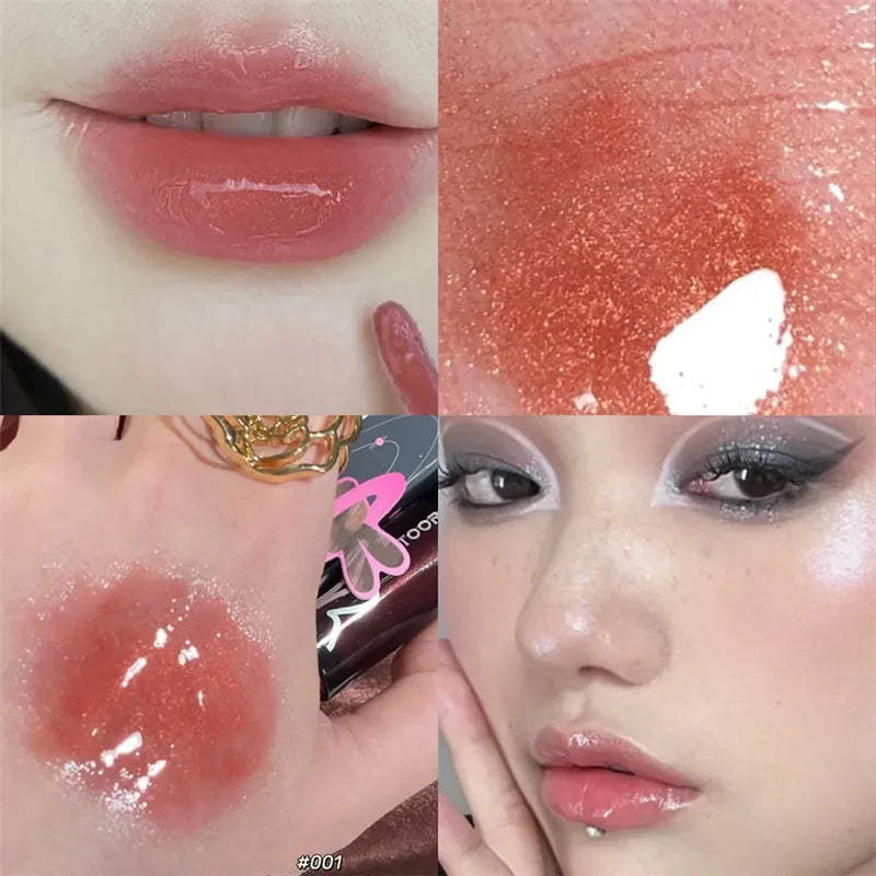 Moisturizing Lip Gloss Water Lip Glaze with Long Lasting Shine - Assorted Colors