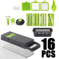16-in-1 Handheld Vegetable Chopper with Container & Safety Guard