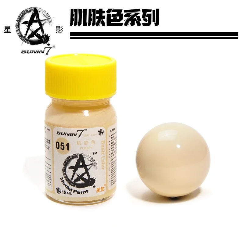 15ml Skin Color Oil Paints Set for Plastic Model Figures - Hand-Painting & Spraying DIY Coloring Tools