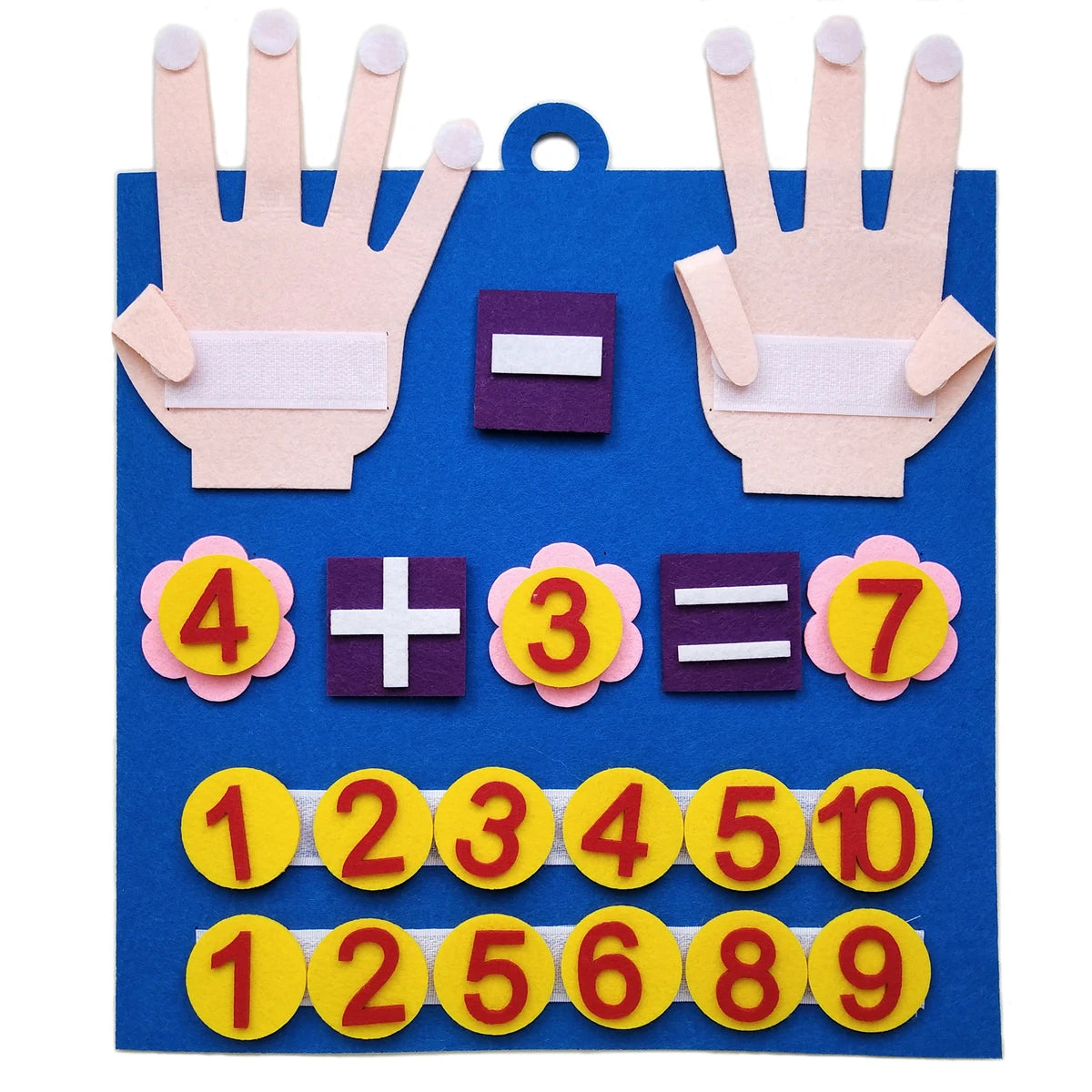 Montessori Felt Number Toys for Toddlers - Counting & Math Learning Game