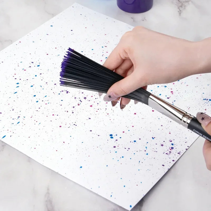 Abstract Art Brush Set for Splattering and Texturing - Multiple Colors