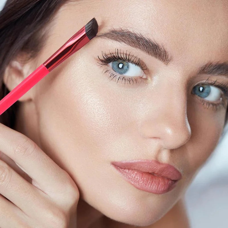 Eyebrow Brush with Square Stereoscopic Painting Hairline for Brow Makeup