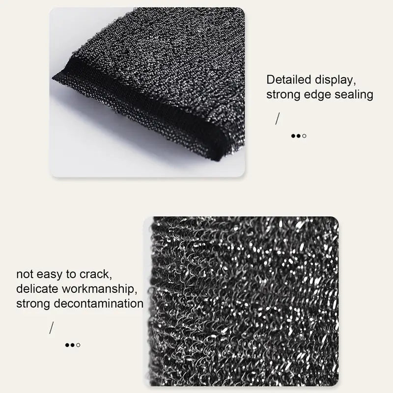 6-Pack Non-Scratch Dishwashing Sponge and Pot Brush Set - Household Cleaning Tools
