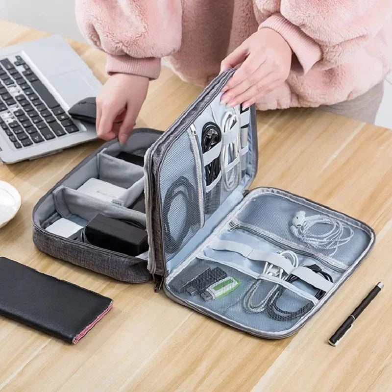 Multi-Functional Large Capacity Waterproof Digital Organizer Bag for Travel Accessories