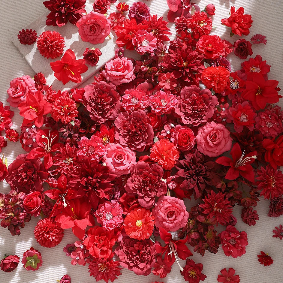 Artificial Rose Flowers 20Pcs - Silk Fake Blooms for Decor, Weddings, DIY