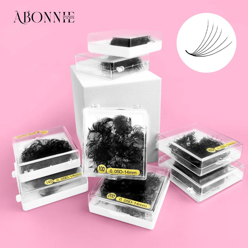 Premade Lash Fans 6D-20D Volume Eyelash Extensions Slim Pointed Base