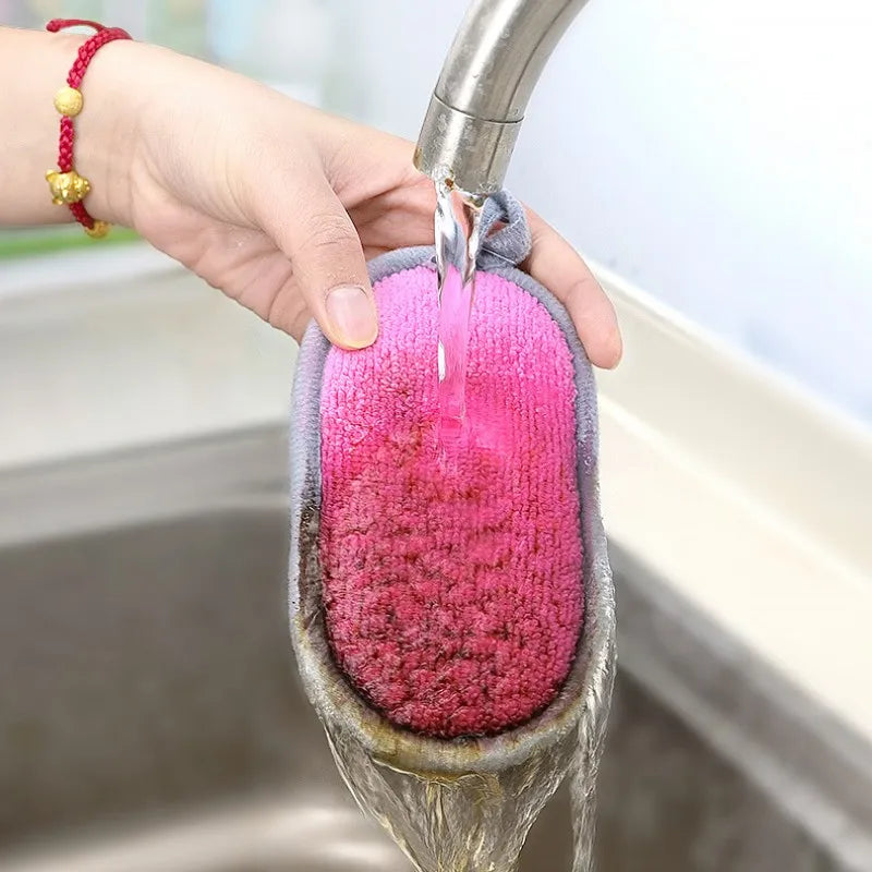 Double-Sided Dishwashing Sponge Set - Multi-Purpose Kitchen Scrubbing Pads