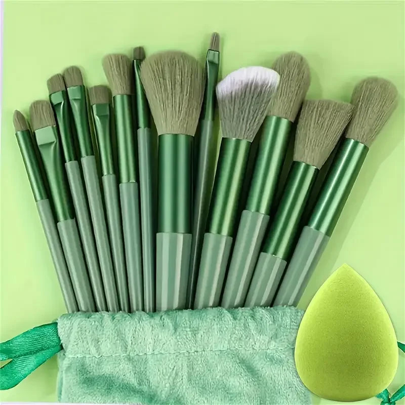 Makeup Brush Set 13 Pcs - Soft Fluffy Face & Eye Makeup Tools for Beauty