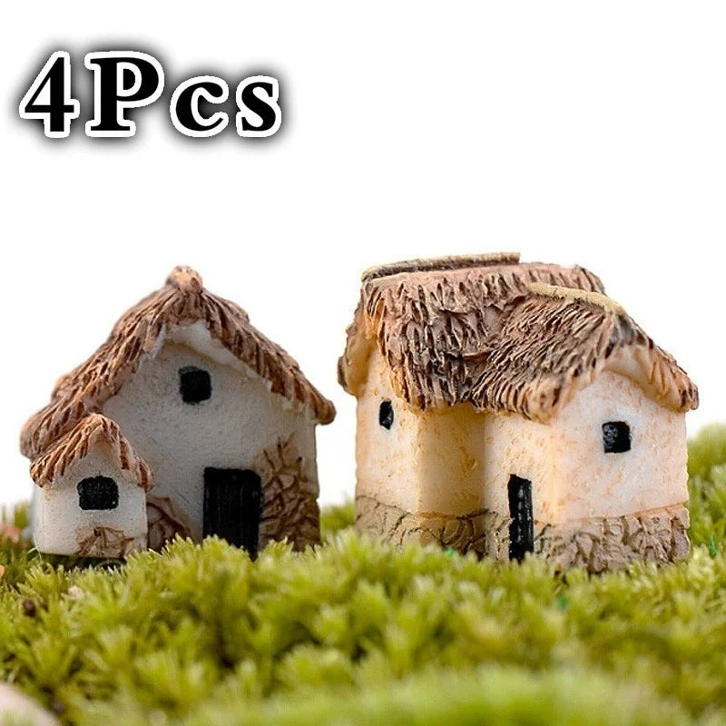 Miniature Fairy Garden Figurines Set - Resin Animal Decorations for Home & Dollhouse
