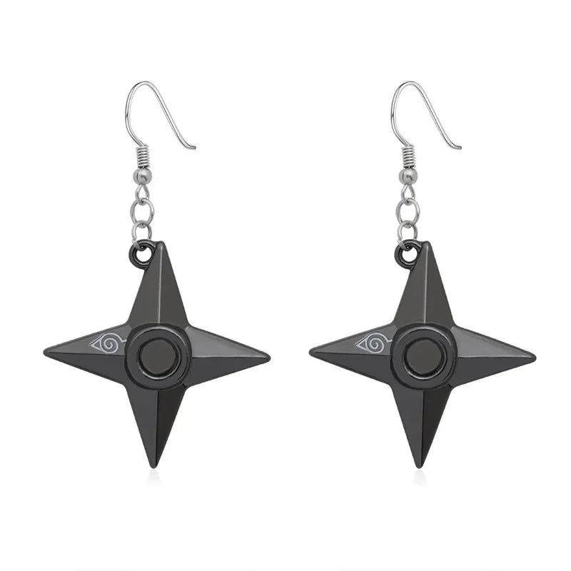 Anime Naruto Jewelry Drop Earrings Sharingan Akatsuki Pendant Accessories for Cosplay and Gifts