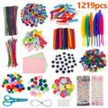 Kids DIY Art Craft Set - Creative Craft Supplies Kit for School & Party