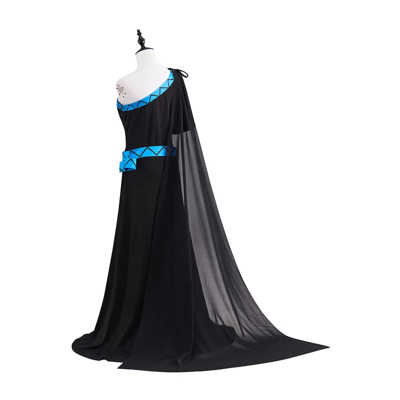 Anime Hades Megara Cosplay Costume Robe Ball Gown for Women Halloween Fancy Dress