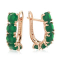 14K Gold Ring for Women Emerald and Diamond Jewelry Wedding Band