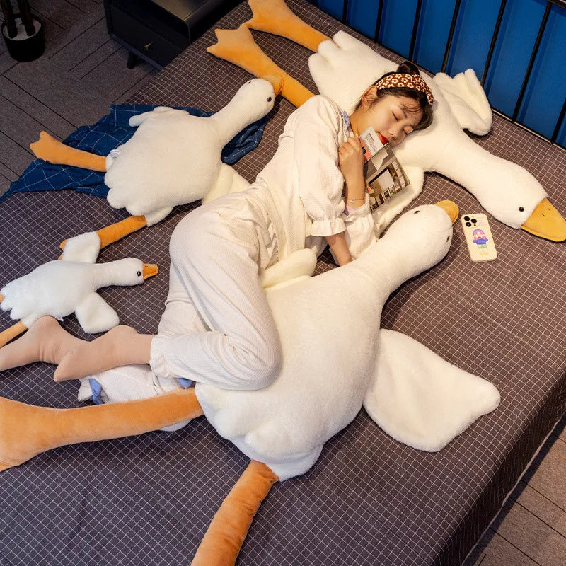 Cute Goose Plush Pillow - Soft Duck Sleeping Cushion for Sofa & Kids