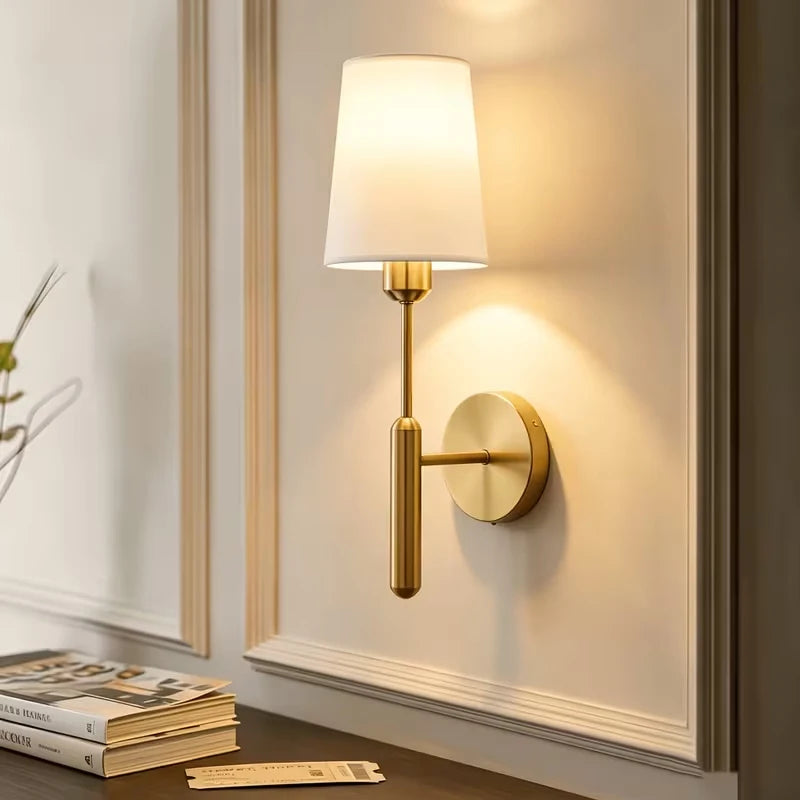 Wireless Retro Wall Sconce with RGB 16-Color LED Bulb - Living Room Bedroom Home Lighting
