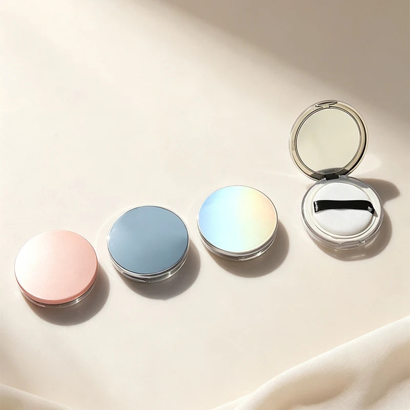 Super Thin 5g Loose Powder Case Set with Puff - Multiple Colors