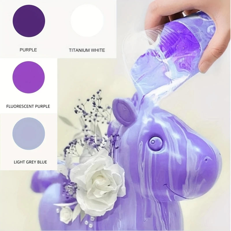 100ml Fluid Acrylic Paints for DIY Art & Crafts - Multiple Colors