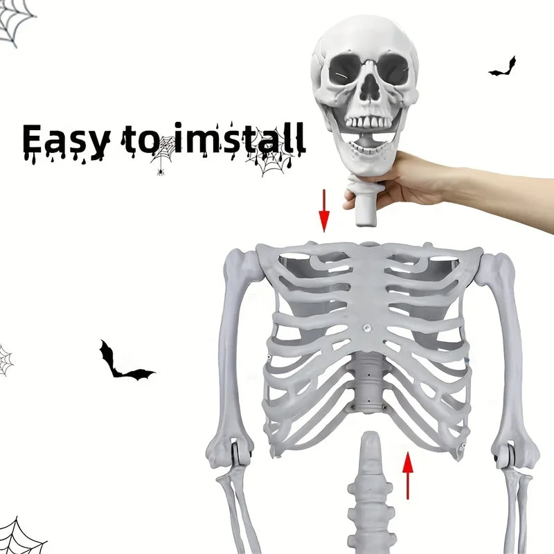 Halloween Skeleton Decoration Sculpture for Indoor Outdoor Spooky Home Garden Decor