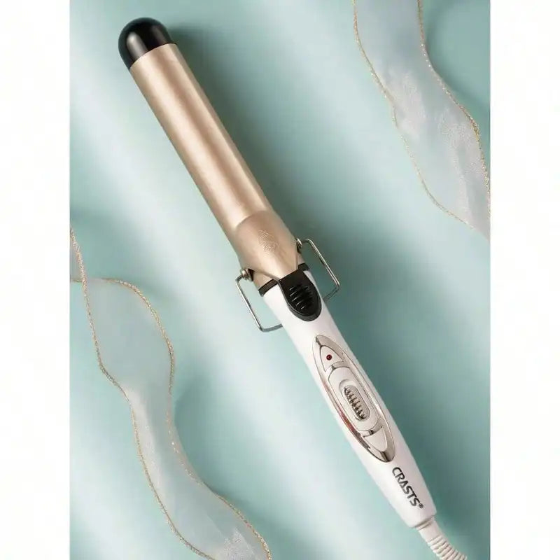25mm/32mm Curling Iron with Rapid Heating & One-Touch Control - Gold Barrel for Natural Waves