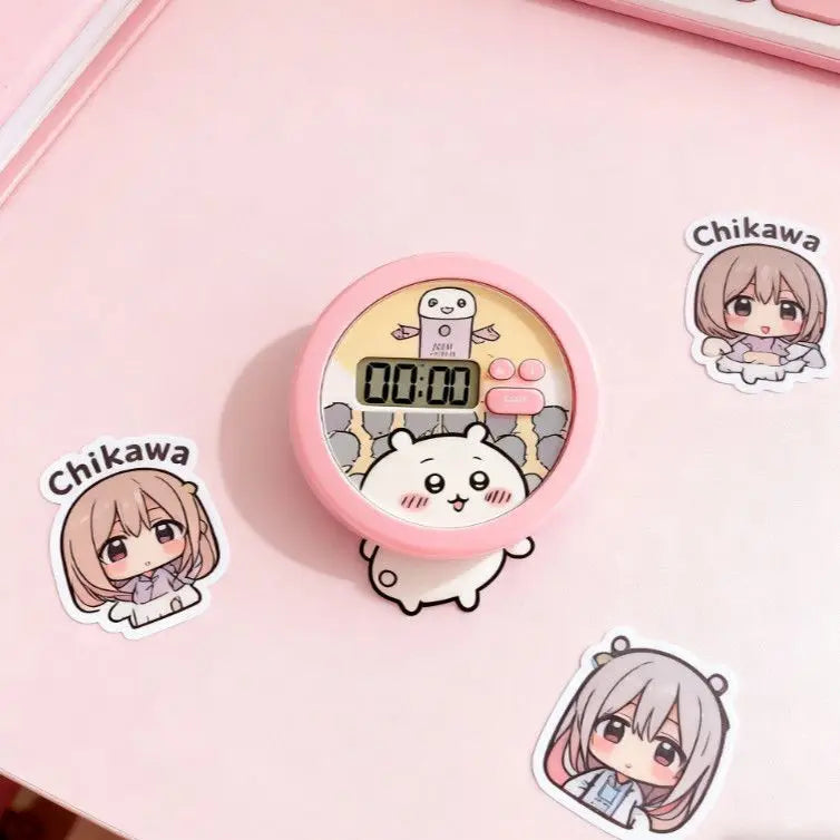 Cute Chiikawa Timer Alarm Clock - Magnetic Kitchen & Bedroom Decor