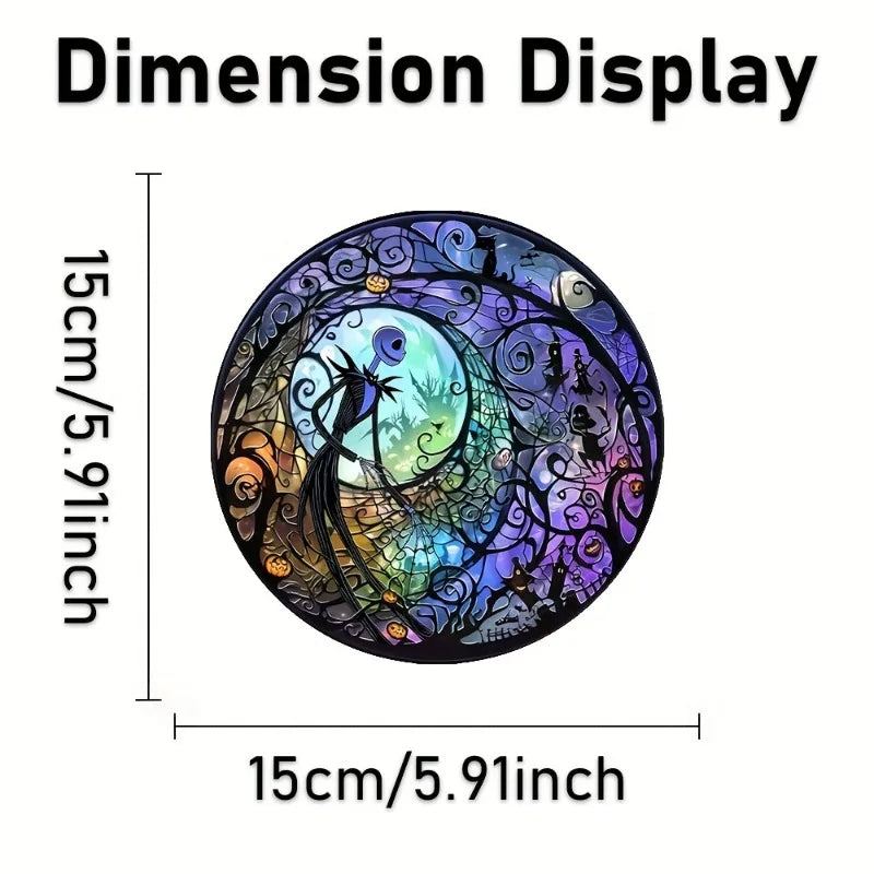 Halloween The Nightmare Before Christmas Jack Skellington Sun Catcher Acrylic Wall Decor for Home Garden