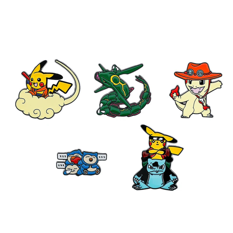 Pokemon Anime Enamel Lapel Pin - Collectible Badge for Kids and Fans