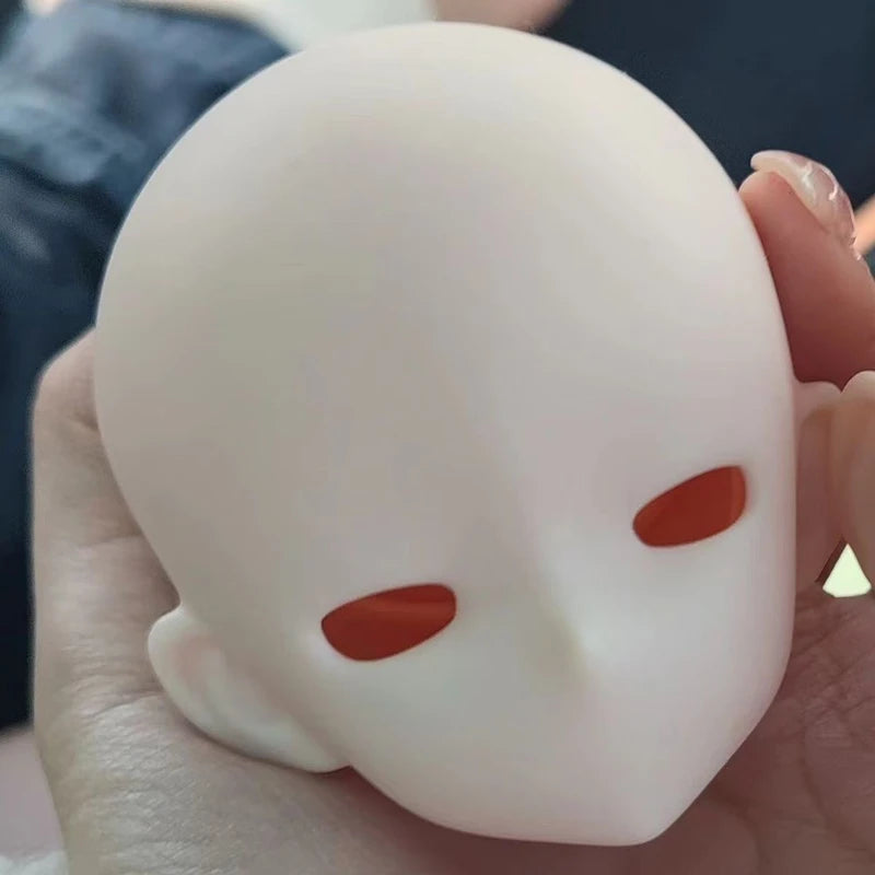 1/4 BJD Doll Head Accessories Practice Makeup Half-White Skin Anime Style Toy