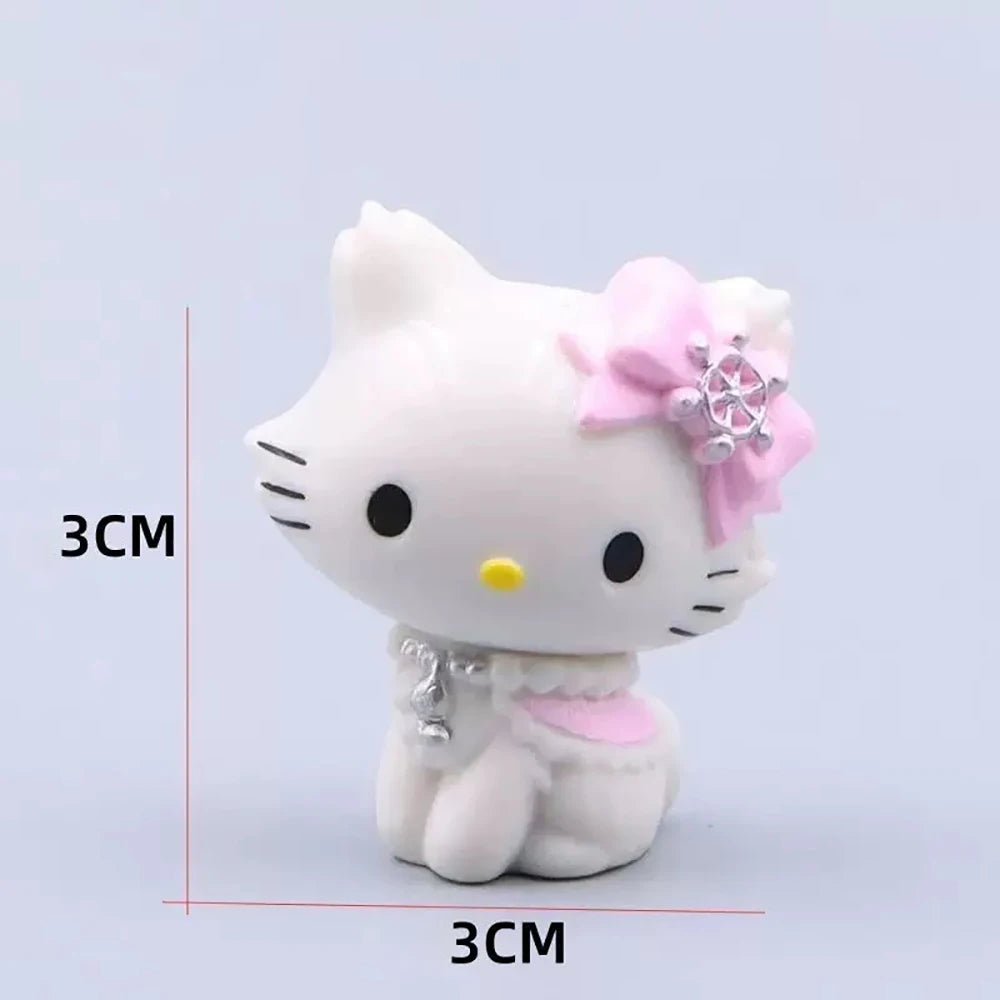 Kawaii Hello Kitty Cat Elf Figure Keychain - Sanrio Anime Doll for Decoration & Gifts