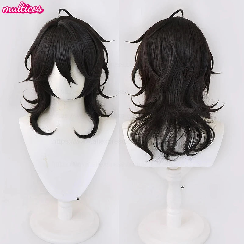 Anime Cosplay Wig 30cm 45cm Synthetic Heat-Resistant Hair Halloween Costume