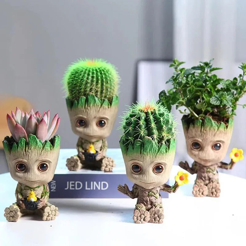 Miniature Groot Figurine for Home Decor - 5CM Cartoon Tree Man Ornament
