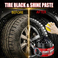 Long-Lasting Black Tire Wax for Motorcycle and Bicycle Plastic Parts Gloss & Scratch Coverage