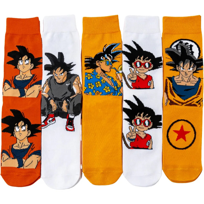 Anime Street Style Crew Socks Men Women Casual Funny Yoga Cycling Socks