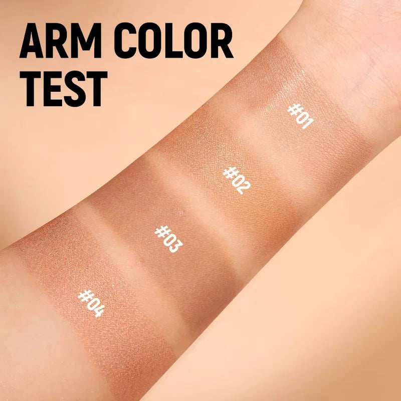 Waterproof Face & Body Foundation Lotion with Shimmer and Long-Lasting Tan