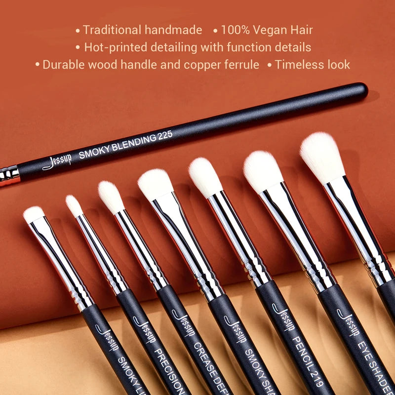 Jessup Eyeshadow Brush Set - Professional Synthetic Makeup Brushes for Eye Makeup, 11 Pcs