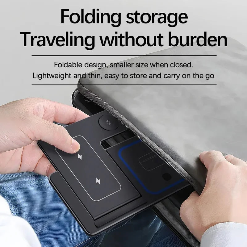 3-in-1 Wireless Charging Station 30W Fast Stand for iPhone, Apple Watch & AirPods