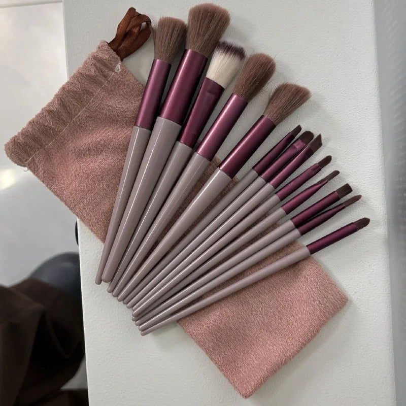 Professional Makeup Brush Set - Soft Fluffy Cosmetic Brushes for Face & Beauty - 13 Pieces