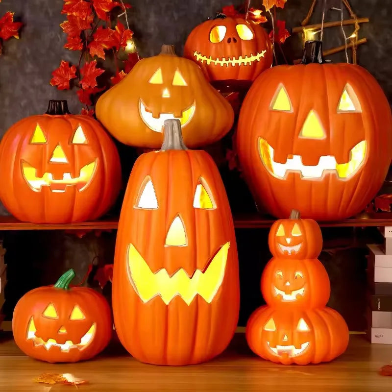 Halloween Decorative Pumpkin Lantern Outdoor Indoor Party Light - Spooky Pumpkin Decor